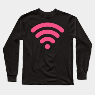 Cute Pink Wi-Fi Long Sleeve T-Shirt